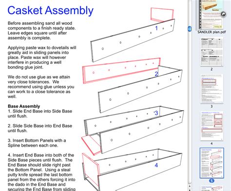 wood simple casket plans blueprints  diy    build