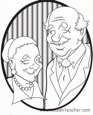 senior citizen easy coloring pages  seniors animal coloring pages