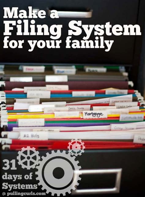 how to make a filing system