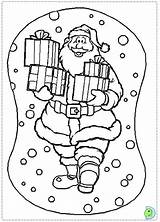 Santa Dinokids Claus sketch template