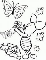 Pooh Winnie Piglet Kolorowanki Prosiaczek Butterflies Dzieci Desene Povesti Erwachsene Winni Tsgos sketch template