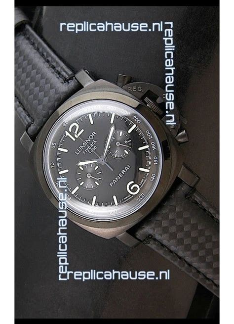 Panerai Luminor Flyback 1950 Watch In Black Pvd For Just 229 Usd In