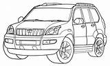 Toyota Coloring Pages Land Cruiser Coloringtop sketch template