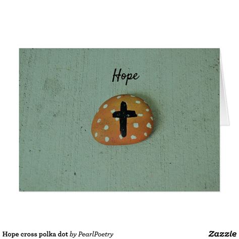 hope cross polka dot zazzlecom personalized note cards printing