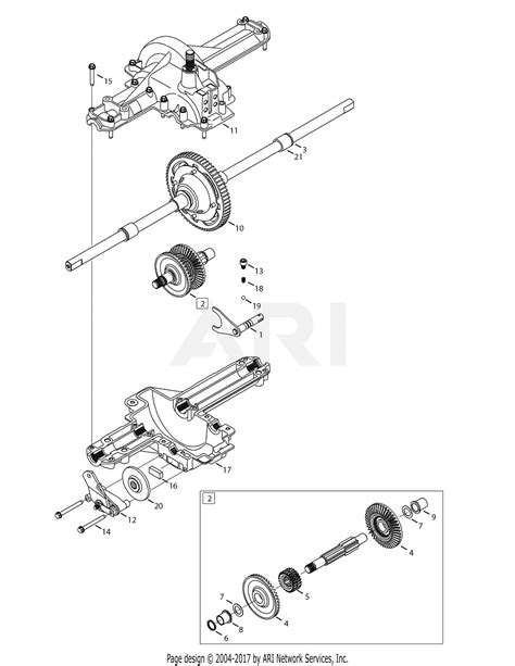 troy bilt wxks bronco  parts diagram  transmission assembly