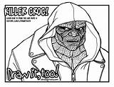 Coloring Pages Killer Croc Squad Suicide Too Drawing Draw Treated Him Monster People Joker Getdrawings Suiside Template sketch template