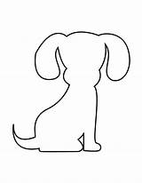 Puppy Dog Printable Applique Schablone Schablonen Zeichnen Craft sketch template