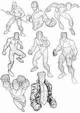 Pose Croquis Sketches Drawings Posen Anatomie Figura Dibujar Combat Fight Personnage Humana Fighting Zeichnen Anatomia Invincible Gesture Tutoriel Cuerpo Musculos sketch template