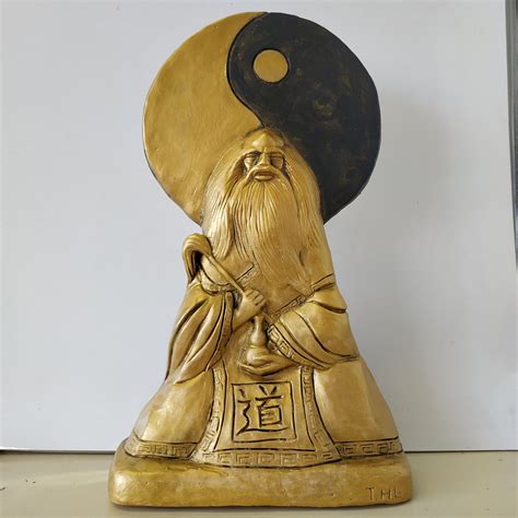 laotz daoism taoism yin  statue  artist ting hua liuxcollector etsy