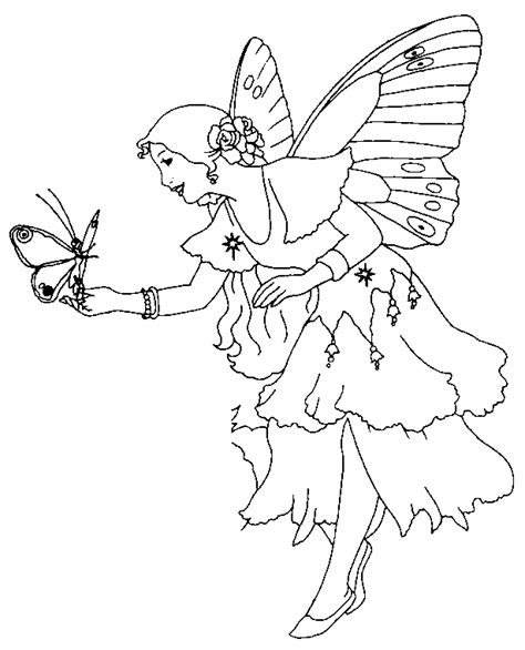 barbie mariposa coloring pages fairy princess