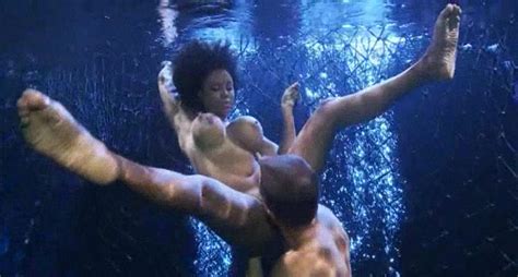 Busty Milf Ebony Gets Fucked By White Dick Underwater