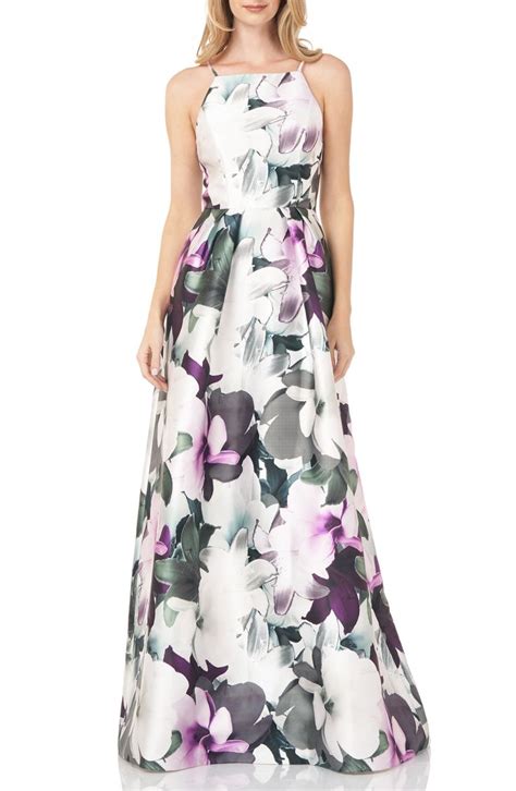 Floral Mikado Gown Nordstrom In 2021 Mother Of The Bride Dresses