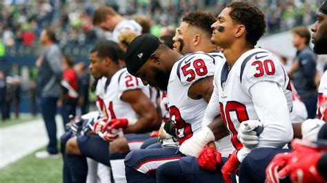 nfl players  stand  show respect  flag  anthem