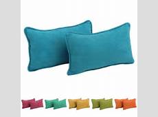 Needles Microsuede Rectangular Back Support Throw Pillows (Set of 2