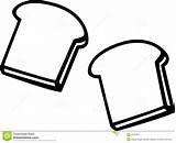 Bread Slice Toast Clipart Vector Slices Drawing Illustration Outline Coloring Pages Clip Two Drawings Simple Stock Piece Royalty Clipartmag Paintingvalley sketch template