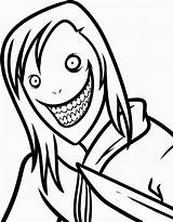 Killer Jeff Coloring Pages Draw Easy Colouring Creepypasta Sketch Printable Drawings Sheets Drawing Color Creepy Scary Anime Killers Kids Monster sketch template