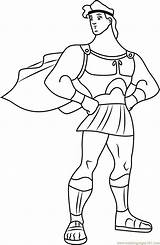 Hercules Coloring Pages Coloringpages101 Greek sketch template