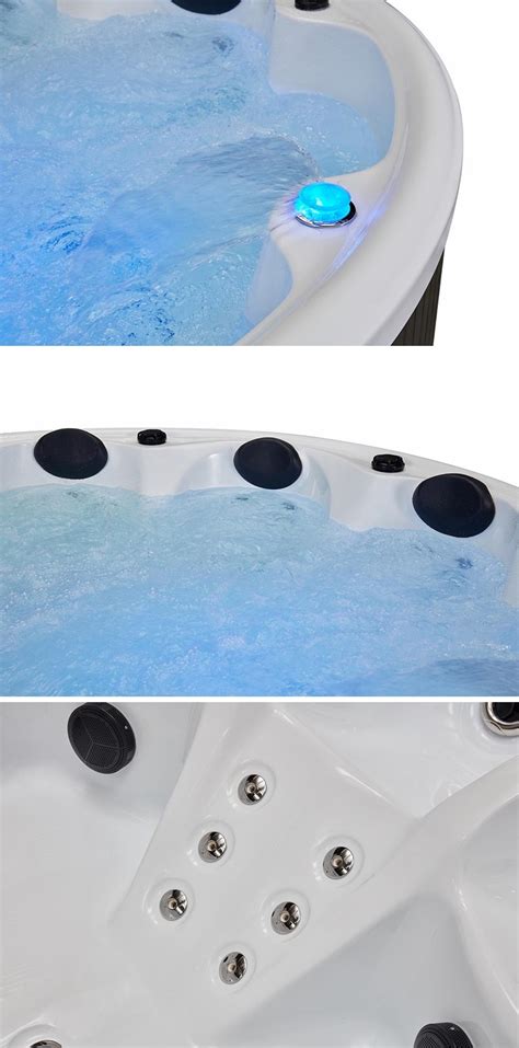 China Freestanding 7 Person Jacuzzi Outdoor Whirlpool Sex