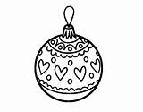 Bauble Christmas Coloring Stamped Colorear Coloringcrew sketch template