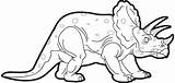 Triceratops Coloring Kids Printable sketch template
