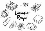 Lasagna Vector Drawing Drawn Hand Getdrawings Vecteezy Edit sketch template