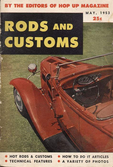 History Rods And Customs May 1953 The H A M B