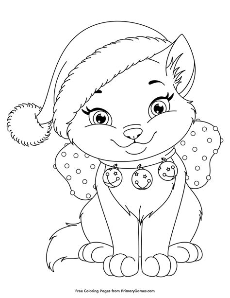 preschool kitten coloring pages coloring home