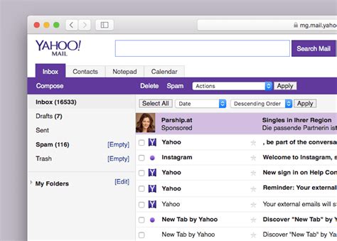 switch  yahoo mail basic simple html