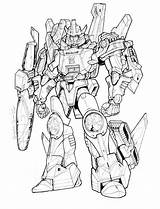 Galvatron Wing sketch template