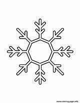 Stencil Snowflake Coloring Printable Pages sketch template