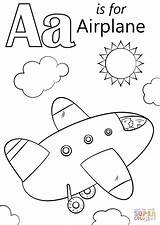 Coloring Airplane Letter Pages Printable Kids Cartoon Aa Rated Plain Print Supercoloring Alphabet Preschool Drawing Color Sheets Mighty Letters Abc sketch template
