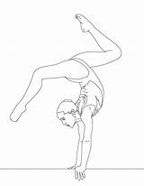 Coloring Pages Gymnastics Gymnastic Printable Kids Ausmalbilder Olympic Beam sketch template