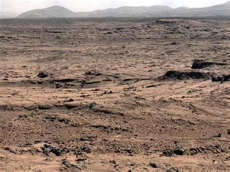 panoramic view  rocknest position  curiosity mars rover nasa