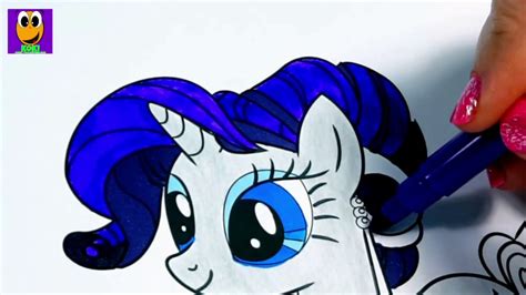 pony coloring pages rarity mlp video  kids  compilation