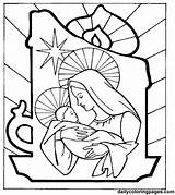 Coloring Pages Bible Jesus Baby Virgen Inmaculada Colorear Para Sheets Nativity Christmas Patterns Activity sketch template