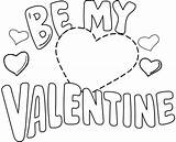 Coloring Valentine Pages Mine Getcolorings Printable Color sketch template