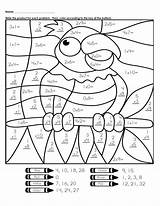 Math Coloring Color Number Pages Multiplication Kids Printable sketch template