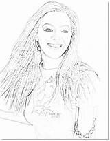 Beyonce Coloring Pages Template sketch template