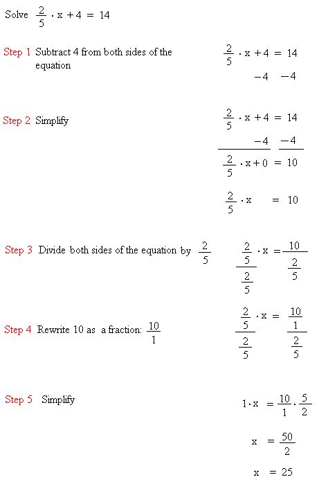 solving  step equations