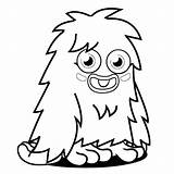 Monster Coloring Pages Printable Cartoon Silly Funny Moshi Cute Color Furry Print Clipart Getcolorings Kids Colorin Getdrawings Popular Comments Coloringhome sketch template