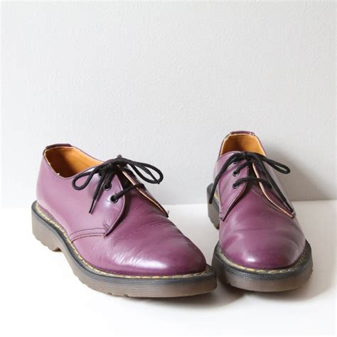 vintage purple  martens oxfords uk  etsy  martens oxfords purple  martens