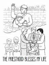 Lds Coloring Priesthood Pages Blessings Primary Clipart Sugardoodle Family sketch template