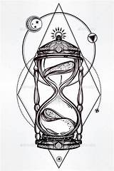 Hourglass Tattoo Drawing Broken Abstract Traditional Tattoos Getdrawings Drawings Sand Time Temporary Clock Clipartmag Choose Board піна походження sketch template