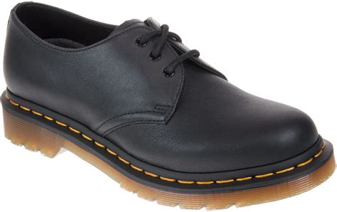 dr martens  black virginia  everyday shoes humphries shoes