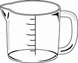 Measuring Cup Clip Spoon Cups Measurement Worksheets Food Worksheeto Water Via sketch template
