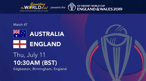 Australia Vs England Prediction Cricket World Cup Semi