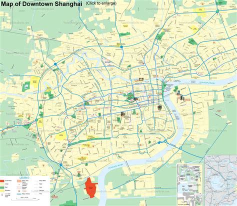downtown shanghai tourist map shanghai mappery
