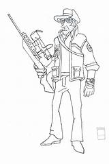 Sniper Tf2 Deviantart Template Coloring Drawings Ghillie 2008 sketch template
