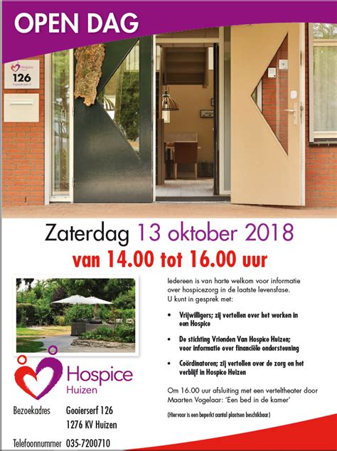 flyer open dag    hospice huizen