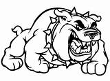 Bulldogs Cliparts Cartoon Bulldog Coloring Mascot Pages Georgia Clip Uga School sketch template